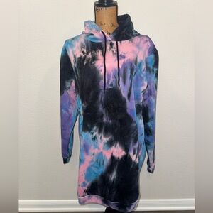 Rue 21 Tie Dye Hoodie Dress Size Large